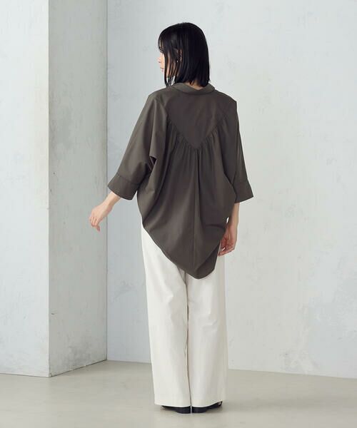 COMME CA ISM / コムサイズム シャツ・ブラウス | バックデザイン　ニュアンス　オーバーサイズシャツ | 詳細16