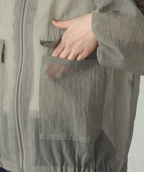 COMME CA ISM / コムサイズム ブルゾン | ナイロンシアーリップストップ MA-1 ブルゾン | 詳細13