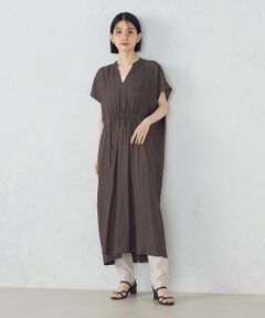 あっちゃん　メゾンドソイル　今季完売　新品タグ付き　ワンピース 高身長 汗染みしにくい綿100％カットソーマキシ丈ワンピース