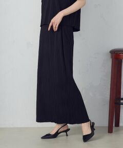 COMME CA ISM / コムサイズム ロング・マキシ丈スカート | ストレッチプリーツ ナロースカート / セットアップ対応