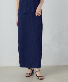 COMME CA ISM / コムサイズム ロング・マキシ丈スカート | ストレッチプリーツ ナロースカート / セットアップ対応