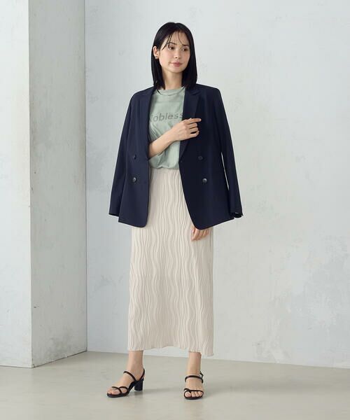 COMME CA ISM / コムサイズム ロング・マキシ丈スカート | ストレッチプリーツ ナロースカート / セットアップ対応 | 詳細3