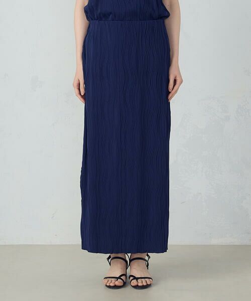 COMME CA ISM / コムサイズム ロング・マキシ丈スカート | ストレッチプリーツ ナロースカート / セットアップ対応 | 詳細22