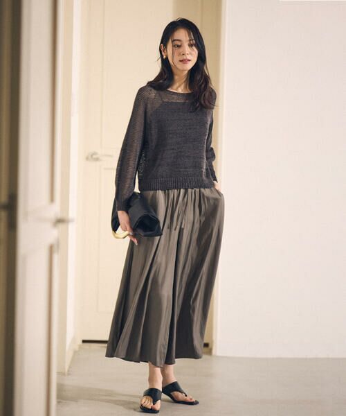 COMME CA ISM / コムサイズム その他パンツ | ゆるっとろみ スカーチョ / セットアップ対応 | 詳細15
