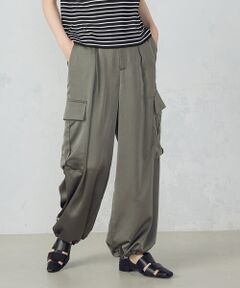 COMME CA ISM / コムサイズム カーゴパンツ | ポリエステルマットサテン　カーゴパンツ