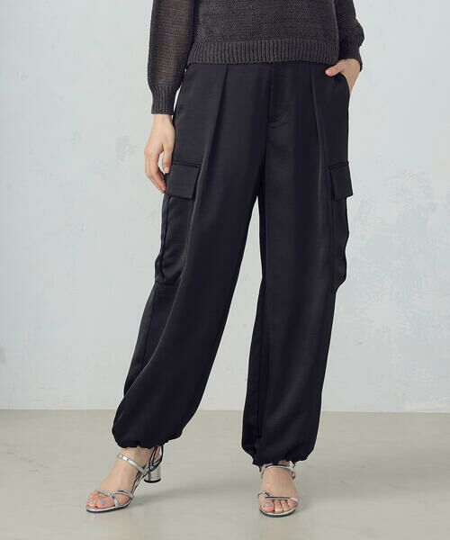 COMME CA ISM / コムサイズム カーゴパンツ | ポリエステルマットサテン カーゴパンツ | 詳細2