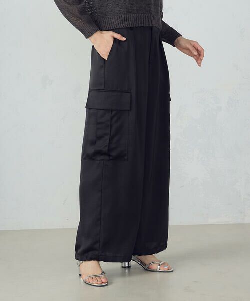 COMME CA ISM / コムサイズム カーゴパンツ | ポリエステルマットサテン カーゴパンツ | 詳細5