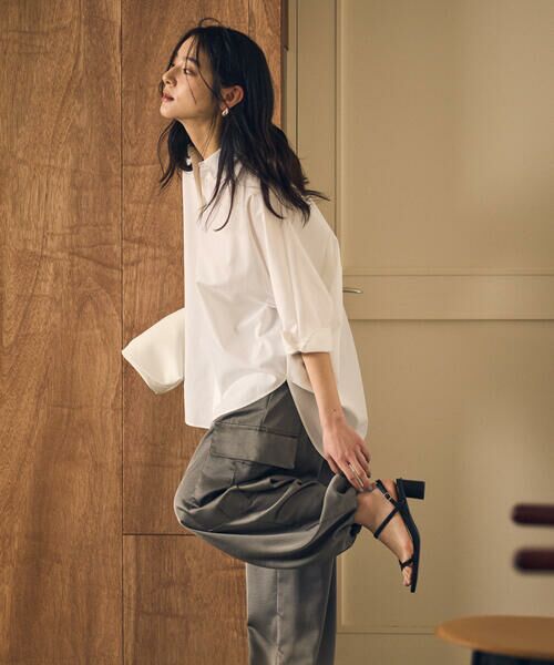 COMME CA ISM / コムサイズム カーゴパンツ | ポリエステルマットサテン カーゴパンツ | 詳細7