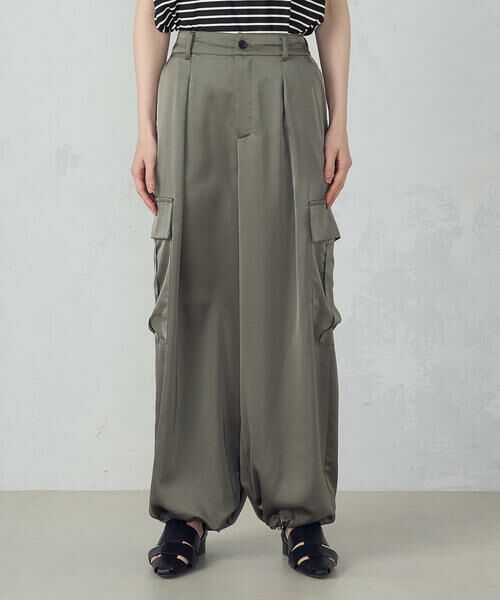COMME CA ISM / コムサイズム カーゴパンツ | ポリエステルマットサテン カーゴパンツ | 詳細16