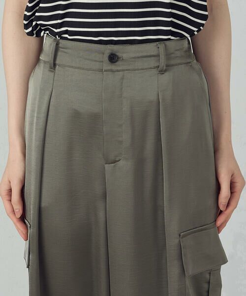 COMME CA ISM / コムサイズム カーゴパンツ | ポリエステルマットサテン カーゴパンツ | 詳細18