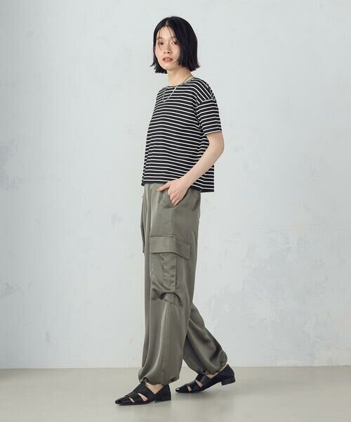 COMME CA ISM / コムサイズム カーゴパンツ | ポリエステルマットサテン カーゴパンツ | 詳細8