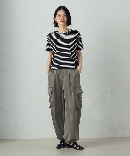 COMME CA ISM / コムサイズム カーゴパンツ | ポリエステルマットサテン カーゴパンツ | 詳細9