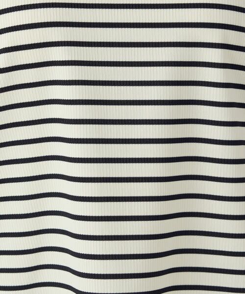 COMME CA ISM / コムサイズム カットソー | ボックスシルエット クロップ丈ボーダーＴシャツ | 詳細10