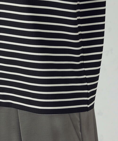 COMME CA ISM / コムサイズム カットソー | ボックスシルエット クロップ丈ボーダーＴシャツ | 詳細18