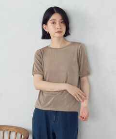 COMME CA ISM / コムサイズム カットソー | シャイニー　Ｔシャツ