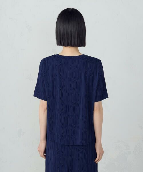 COMME CA ISM / コムサイズム カットソー | クルーネック　ストレッチプリーツカットソー / セットアップ対応 | 詳細15