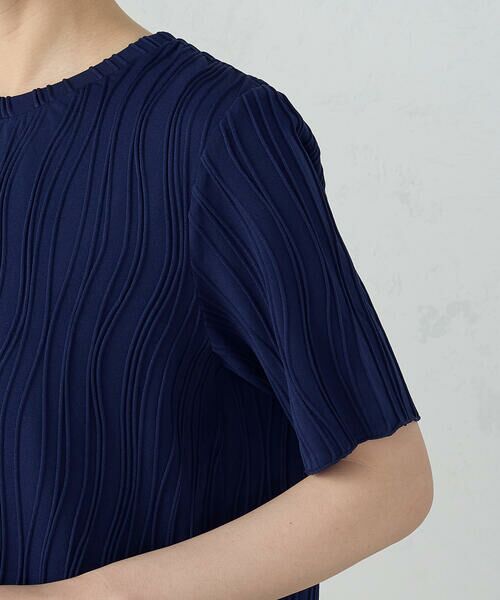 COMME CA ISM / コムサイズム カットソー | クルーネック　ストレッチプリーツカットソー / セットアップ対応 | 詳細17
