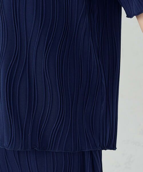 COMME CA ISM / コムサイズム カットソー | クルーネック　ストレッチプリーツカットソー / セットアップ対応 | 詳細18