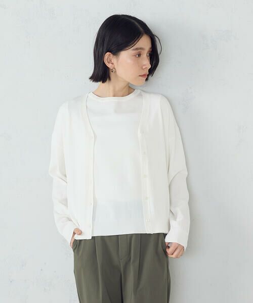 COMME CA ISM / コムサイズム カーディガン・ボレロ | 【ウォッシャブル・UVカット】ベーシック カーディガン | 詳細2