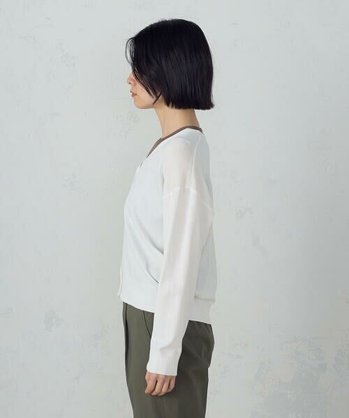 COMME CA ISM / コムサイズム カーディガン・ボレロ | 【ウォッシャブル・UVカット】ベーシック カーディガン | 詳細7