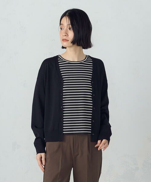 COMME CA ISM / コムサイズム カーディガン・ボレロ | 【ウォッシャブル・UVカット】ベーシック カーディガン | 詳細16