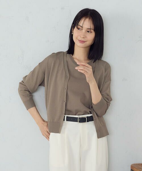 COMME CA ISM / コムサイズム カーディガン・ボレロ | 【ウォッシャブル・UVカット】ベーシック カーディガン | 詳細22