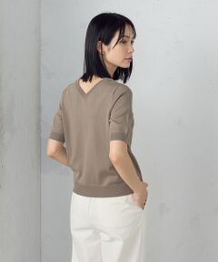⭐︎【新品】SHAREEF 七分袖 リネン100％ ニット ブラウン ⭐︎様専用【新品】SHAREEF 七分袖 リネン100％ ニット ブラウン