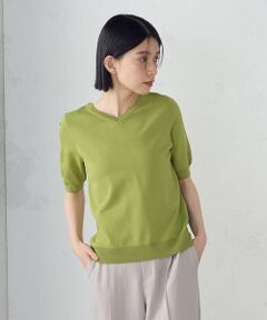 COMME CA ISM / コムサイズム ニット・セーター | 【ウォッシャブル・UVカット】2WAY５分袖ニット