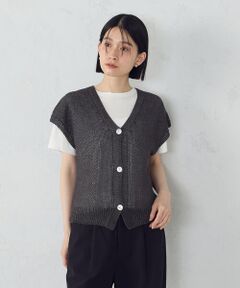 COMME CA ISM / コムサイズム ベスト | ホールガーメント 前開きベスト