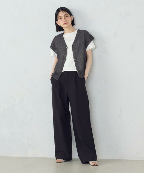 COMME CA ISM / コムサイズム ベスト | ホールガーメント 前開きベスト | 詳細1