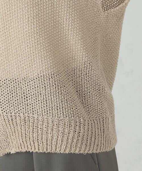 COMME CA ISM / コムサイズム ベスト | ホールガーメント 前開きベスト | 詳細14