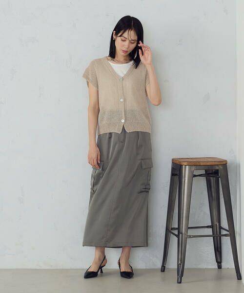 COMME CA ISM / コムサイズム ベスト | ホールガーメント 前開きベスト | 詳細5