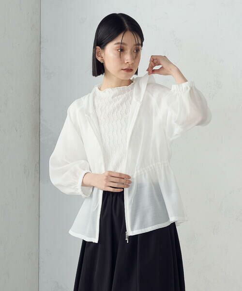 COMME CA ISM / コムサイズム ブルゾン | ライト　シアーブルゾン | 詳細4