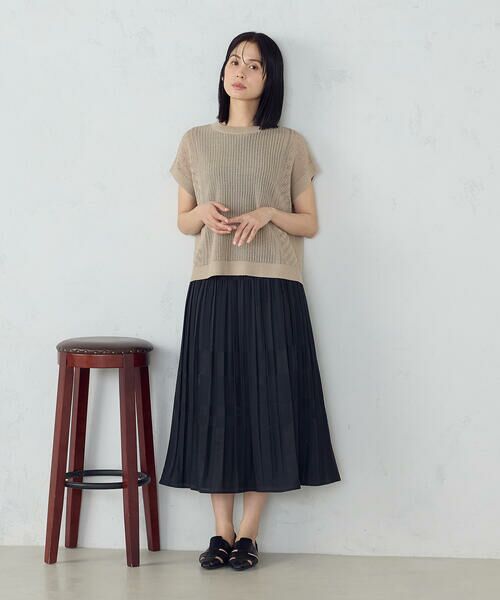 COMME CA ISM / コムサイズム ロング・マキシ丈スカート | リバーシブル　風通チェックスカート / セットアップ対応 | 詳細3