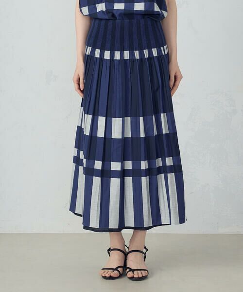 COMME CA ISM / コムサイズム ロング・マキシ丈スカート | リバーシブル　風通チェックスカート / セットアップ対応 | 詳細16