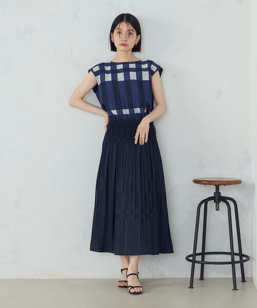 COMME CA ISM / コムサイズム ロング・マキシ丈スカート | リバーシブル　風通チェックスカート / セットアップ対応 | 詳細11