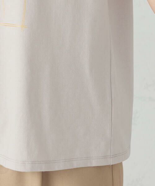 COMME CA ISM / コムサイズム Tシャツ | 水彩タッチ　花プリントＴシャツ | 詳細13