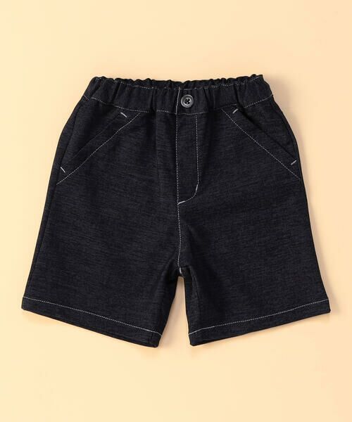 COMME CA ISM/コムサイズム デニムライクジャージー ハーフパンツ(ベビーサイズ) ネイビー 80〜90cm COMME CA ISM/コムサイズム デニムライクジャージー ハーフパンツ(ベビーサイズ) ネイビー 80〜90cm