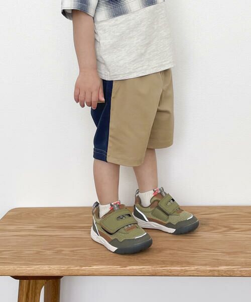 COMME CA ISM/コムサイズム ドッキング ハーフパンツ(ベビーサイズ) ベージュ×ネイビー 80〜90cm COMME CA ISM/コムサイズム ドッキング ハーフパンツ(ベビーサイズ) ベージュ×ネイビー 80〜90cm