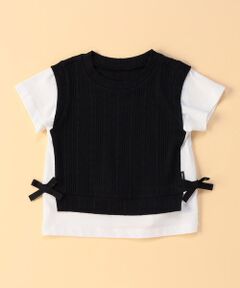 COMME CA ISM / コムサイズム ベビー・キッズグッズ | レイヤード半袖Tシャツ(ベビーサイズ)