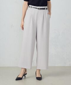 COMME CA ISM / コムサイズム その他パンツ | 【美しいベーシックパンツ】麻調ワイドパンツ