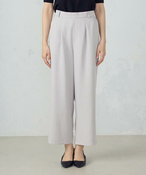 COMME CA ISM / コムサイズム その他パンツ | 【美しいベーシックパンツ】麻調ワイドパンツ | 詳細4