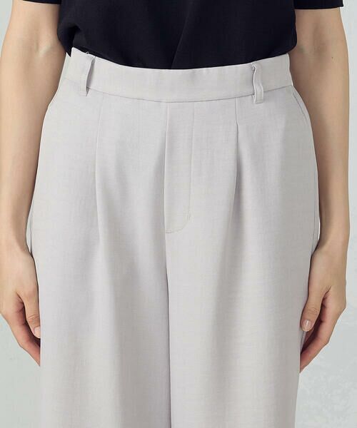 COMME CA ISM / コムサイズム その他パンツ | 【美しいベーシックパンツ】麻調ワイドパンツ | 詳細7