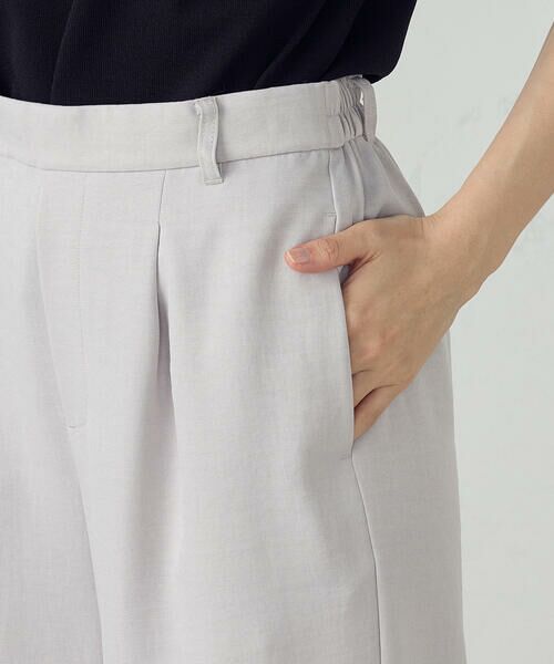 COMME CA ISM / コムサイズム その他パンツ | 【美しいベーシックパンツ】麻調ワイドパンツ | 詳細9