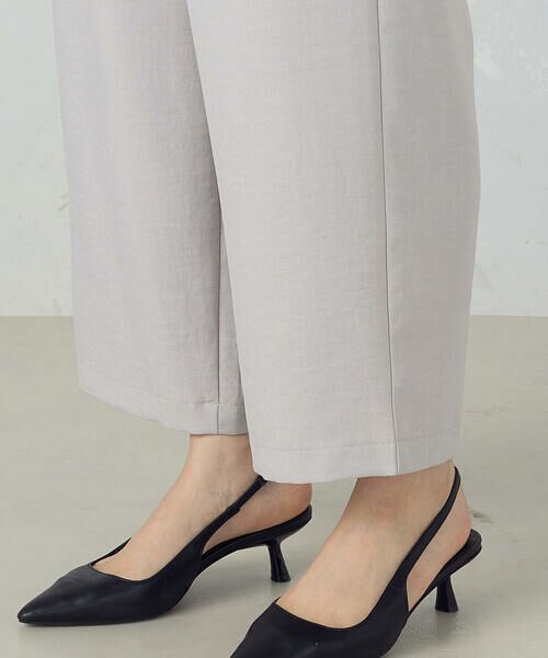 COMME CA ISM / コムサイズム その他パンツ | 【美しいベーシックパンツ】麻調ワイドパンツ | 詳細10