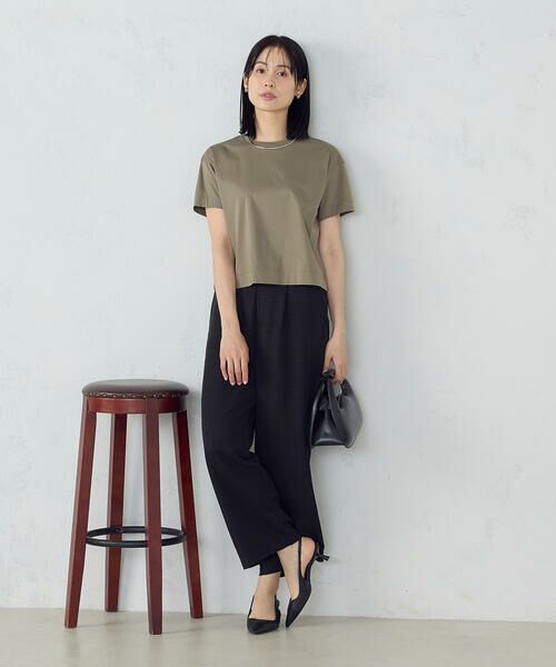 COMME CA ISM / コムサイズム その他パンツ | 【美しいベーシックパンツ】麻調ワイドパンツ | 詳細14