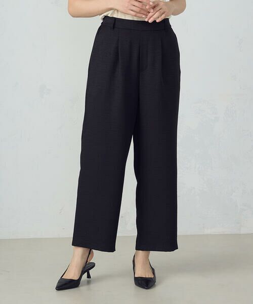 COMME CA ISM / コムサイズム その他パンツ | 【美しいベーシックパンツ】麻調ワイドパンツ | 詳細15