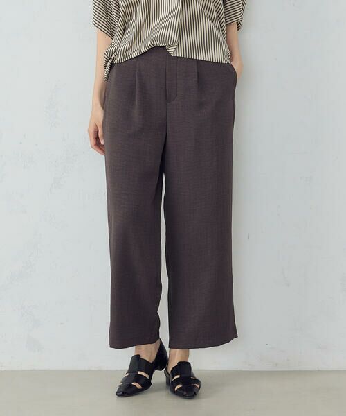 COMME CA ISM / コムサイズム その他パンツ | 【美しいベーシックパンツ】麻調ワイドパンツ | 詳細20