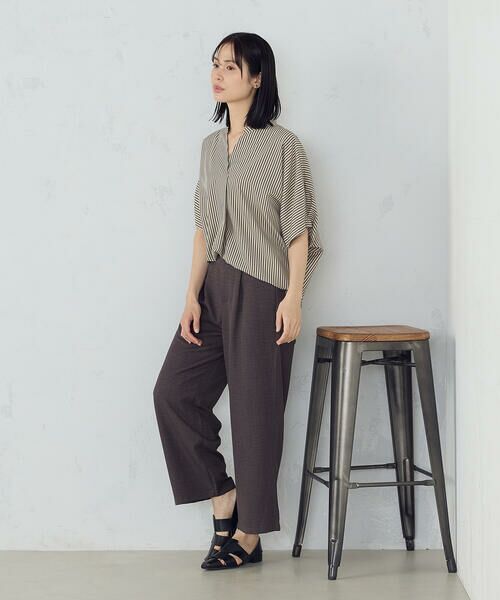 COMME CA ISM / コムサイズム その他パンツ | 【美しいベーシックパンツ】麻調ワイドパンツ | 詳細18