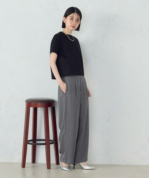 COMME CA ISM / コムサイズム その他パンツ | 【美しいベーシックパンツ】麻調ワイドパンツ | 詳細22